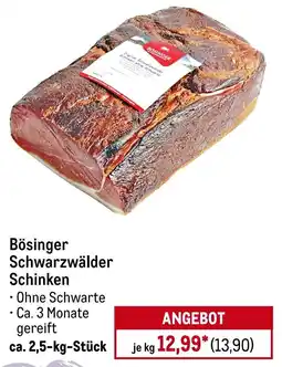 METRO Bösinger Schwarzwälder Schinken Angebot