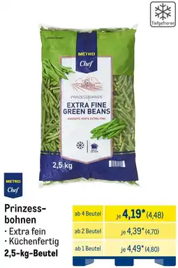 METRO METRO Chef Prinzessbohnen Angebot