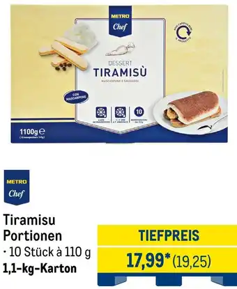 METRO METRO Chef Tiramisu Portionen Angebot