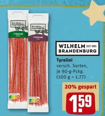 REWE Wilhelm brandenburg tyrolini Angebot