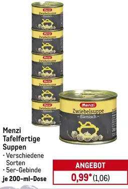 METRO Menzi Tafelfertige Suppen Angebot