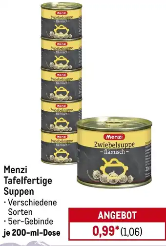 METRO Menzi Tafelfertige Suppen Angebot