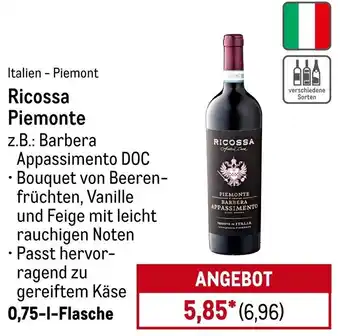 METRO Ricossa Piemonte Angebot