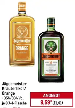 METRO Jägermeister Kräuterlikör/ Orange Angebot