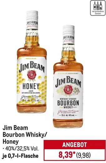METRO Jim Beam Bourbon Whisky/ Honey Angebot