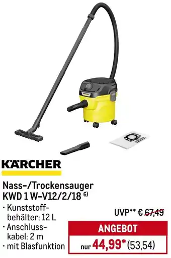 METRO KÄRCHER Nass-/Trockensauger KWD 1 W-V12/2/18 Angebot