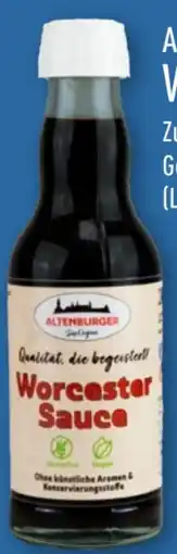 Aldi Nord Altenburger Senf & Feinkost Worcester Sauce Angebot