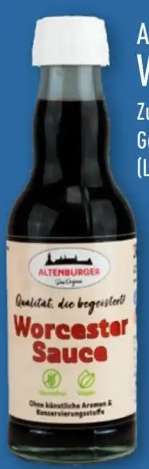 Aldi Nord Altenburger Senf & Feinkost Worcester Sauce Angebot