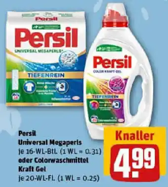 REWE Persil Universal Megaperls oder Colorwaschmittel Kraft Gel Angebot