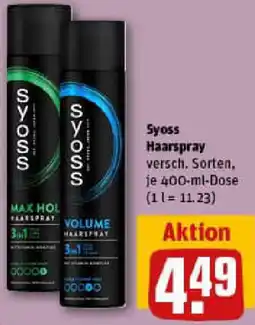 REWE Syoss Haarspray Angebot