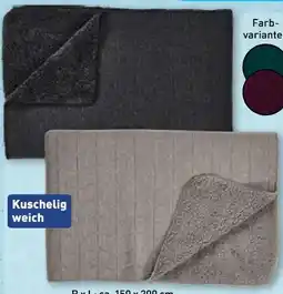 Aldi Nord Home Creation Teddy-Fleecedecke Angebot