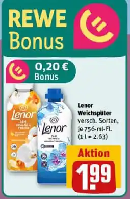 REWE Lenor Weichspüler Angebot