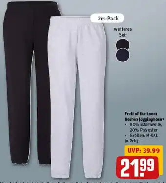 REWE Fruit of the Loom Herren Jogginghose Angebot