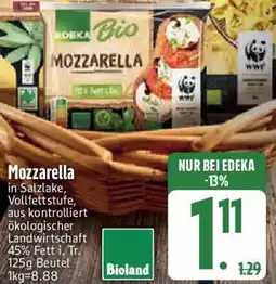 Edeka EDEKA Bio Mozzarella Angebot
