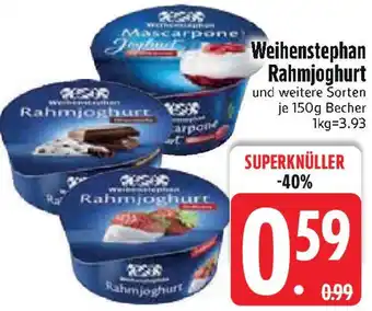 Edeka Weihenstephan Rahmjoghurt Angebot