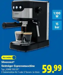 Lidl Silvercrest Siebträger-Espressomaschine Angebot