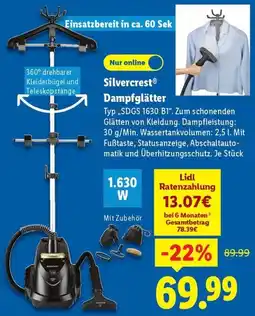 Lidl Silvercrest Dampfglätter Angebot