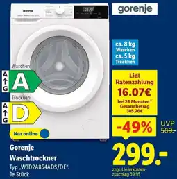 Lidl Gorenje Waschtrockner Angebot