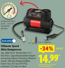 Lidl Ultimate Speed Mini-Kompressor Angebot