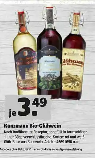 Hagebau Kunzmann Bio-glühwein Angebot