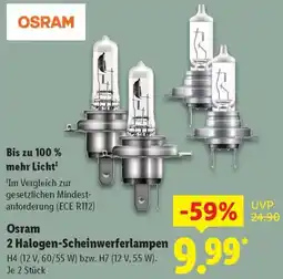 Lidl Osram 2 Halogen-Scheinwerferlampen Angebot