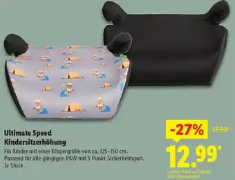 Lidl Ultimate Speed Kindersitzerhöhung Angebot