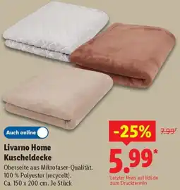 Lidl Livarno Home Kuscheldecke Angebot