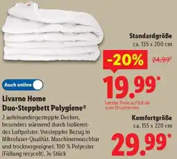 Lidl Livarno Home Duo-Steppbett Polygiene Angebot