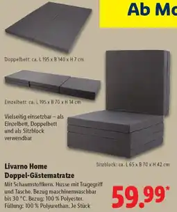 Lidl Livarno Home Doppel-Gästematratze Angebot