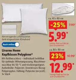 Lidl Livarno Home Kopfkissen Polygiene Angebot