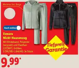 Lidl Esmara Nicki-Hausanzug Angebot
