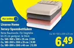 Lidl Livarno Home Jersey-Spannbettlaken Angebot