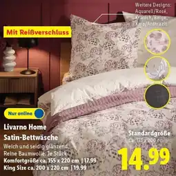 Lidl Livarno Home Satin-Bettwäsche Angebot