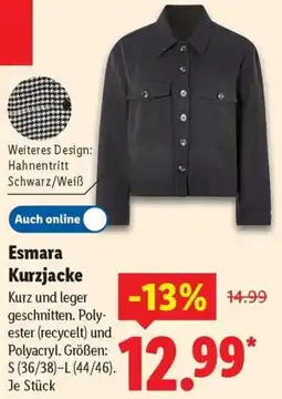 Lidl Esmara Kurzjacke Angebot