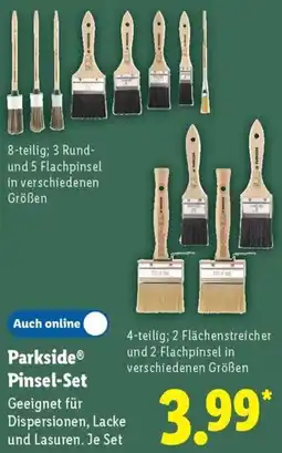 Lidl Parkside Pinsel-Set Angebot