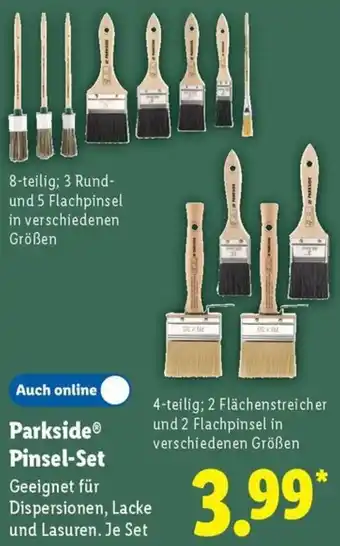Lidl Parkside Pinsel-Set Angebot