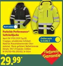 Lidl Parkside Performance Softshelljacke Angebot