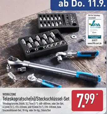 Aldi Nord Workzone teleskopratsche(n) Angebot