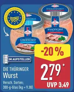 Aldi Nord Die thüringer leberwurst Angebot