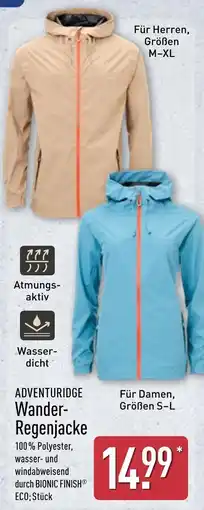 Aldi Nord Adventuridge wander-regenjacke herren Angebot