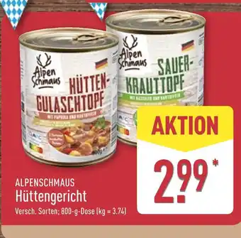 Aldi Nord Alpenschmaus hüttengulaschtopf Angebot