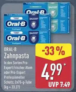 Aldi Nord Oral-b zahnpasta pro-expert frischer atem Angebot