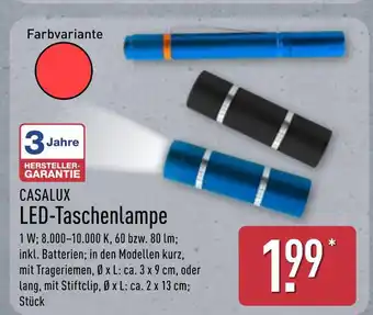Aldi Nord Casalux led-taschenlampe kurz Angebot