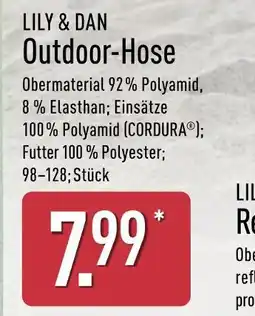Aldi Nord Lily & dan outdoor-hose Angebot