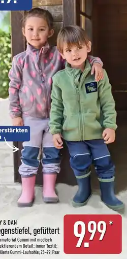 Aldi Nord Play & dan regenstiefel, gefüttert Angebot