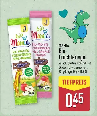 Aldi Nord Mamia bio früchtegetreideriegel apfel-banane Angebot