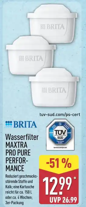 Aldi Nord Brita wasserfilter maxtra pro pure performance Angebot