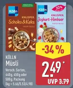 Aldi Nord Kölln knusper schoko & keks Angebot