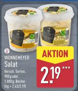Aldi Nord Wonnemeyer salat 900 g Angebot