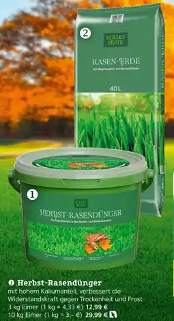Pflanzen Kölle Kölle's beste herbst-rasendünger 3kg eimer Angebot